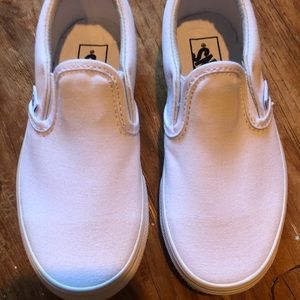 White Vans Classic Slip on